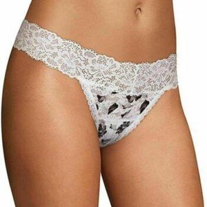 Maidenform NWT Morning Open Floral Comfort Devotion All Lace Thong DMESLT 5 8 9